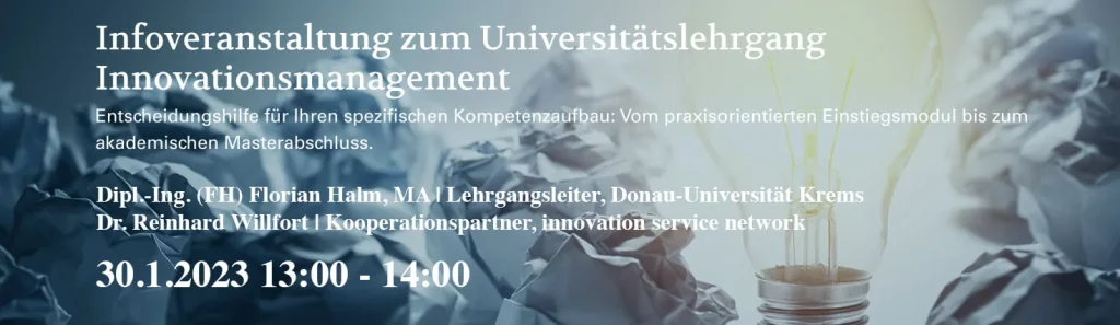 Infoveranstaltung_Innovationsmanagement_Krems