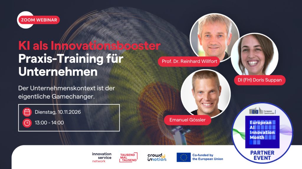 Sujet: KI als Innovationsbooster – Praxis-Training für Unternehmen